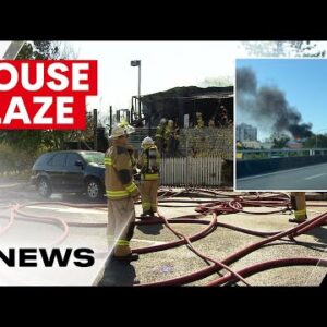 Abandoned Woolloongabba house crime scene after mysterious blaze | 7NEWS