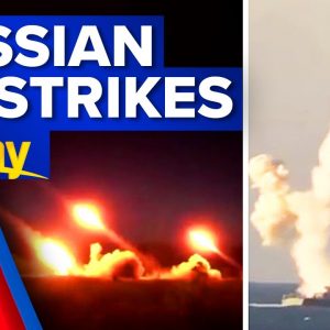 Russian airstrikes destroy leave over 1000 Ukrainian town without power | 9 News Australia