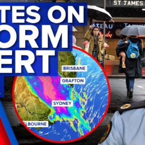 Floods and potential tornadoes: Severe weather system to hit NSW | 9 News Australia