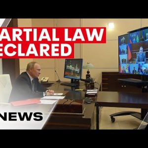Vladimir Putin declares martial law in four annexed areas of Ukraine | 7NEWS