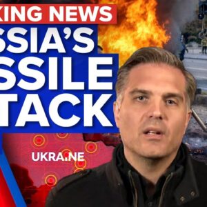 Missiles rain down on Ukraine in Russia's 'retaliation' | 9 News Australia