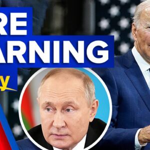 US President issues dire warning of Putin's potential use of nuclear weapons | 9 News Australia