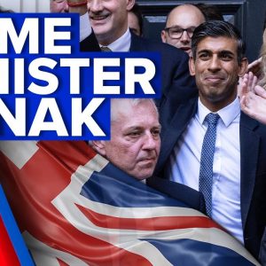 Rishi Sunak named UK’s youngest PM in centuries | 9 News Australia