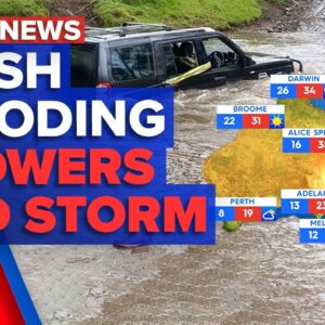 Potential flash flooding in NSW, Showers and storms across Victoria | 9 News Australia