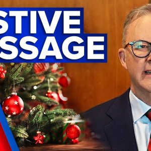 Albanese thanks Aussies spending Christmas working in annual address | 9 News Australia