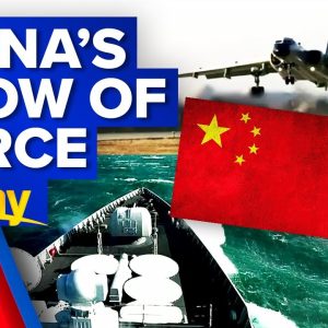 Concerns mount as China stages big military show of force near Taiwan | 9 News Australia