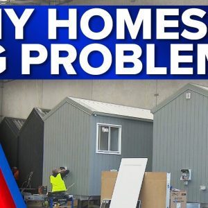 Government-funded tiny homes used to tackle Queensland’s housing crisis | 9 News Australia