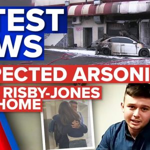 Tobacco shop targeted by alleged arsonists, Bodhi Risby-Jones back home | 9 News Australia