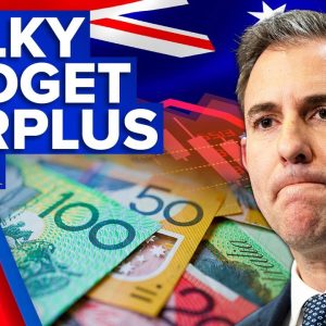 Recession warning looms despite ‘significantly higher’ budget surplus | 9 News Australia