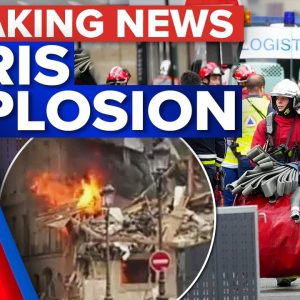 Dozens injured, building destroyed after huge explosion in Paris | 9 News Australia