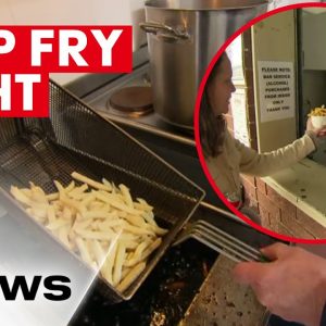 The joy of tasty hot chips at the local footy under threat | 7NEWS