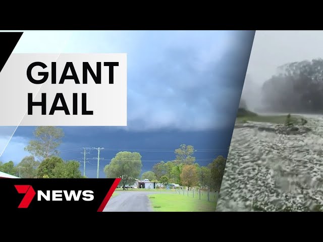 Giant Hail And Damaging Winds Smash Parts Of Queensland
