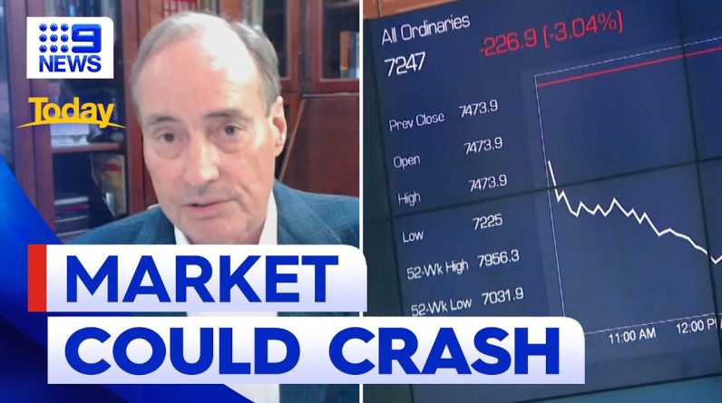 US economist predicting a major market crash for 2024 | 9 News Australia