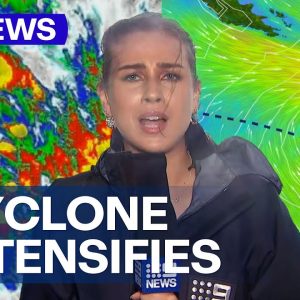 Cyclone Kirrily update: Cyclone upgraded to category 3 system | 9 News Australia