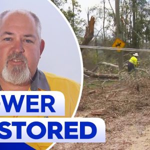 Power restored in south-east Queensland after weeks of outage | 9 News Australia