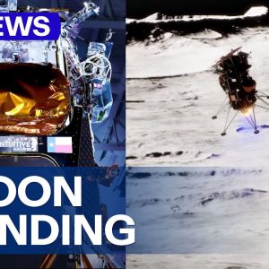 America lands on the moon after 50 years | 9 News Australia