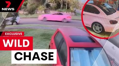 Teens in a stolen car lead police on wild chase across South East Queensland | 7 News Australia