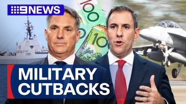 Defence projects to be cut by government ahead of next federal budget | 9 News Australia