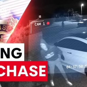 A Bayside home owner gives chase to would-be car thieves | 7 News Australia