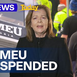 ACTU suspends CFMEU after corruption allegations | 9 News Australia